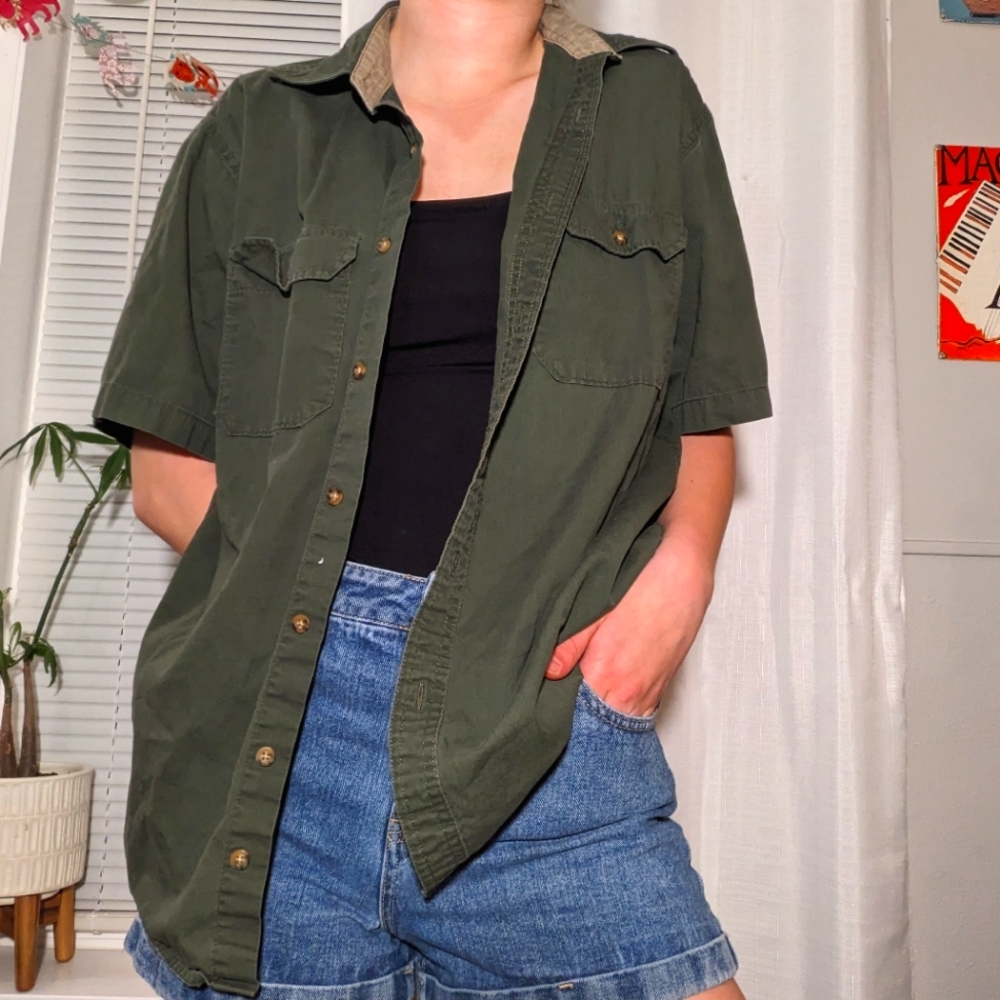 Button up shirt.